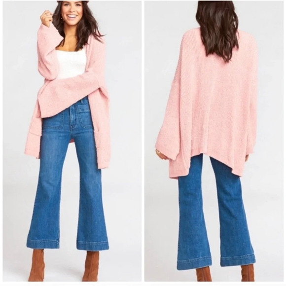 Show Me Your Mumu Easy Chenille Knit Cardigan Sweater | Pretty Pink | S - Picture 1 of 14